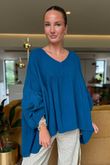 Made in Italy Santos Artist Smock Lagoon